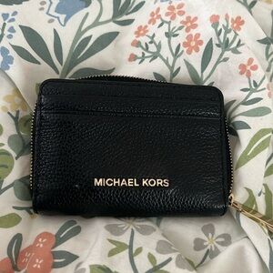 Michael Kors Leather Small Black Wallet